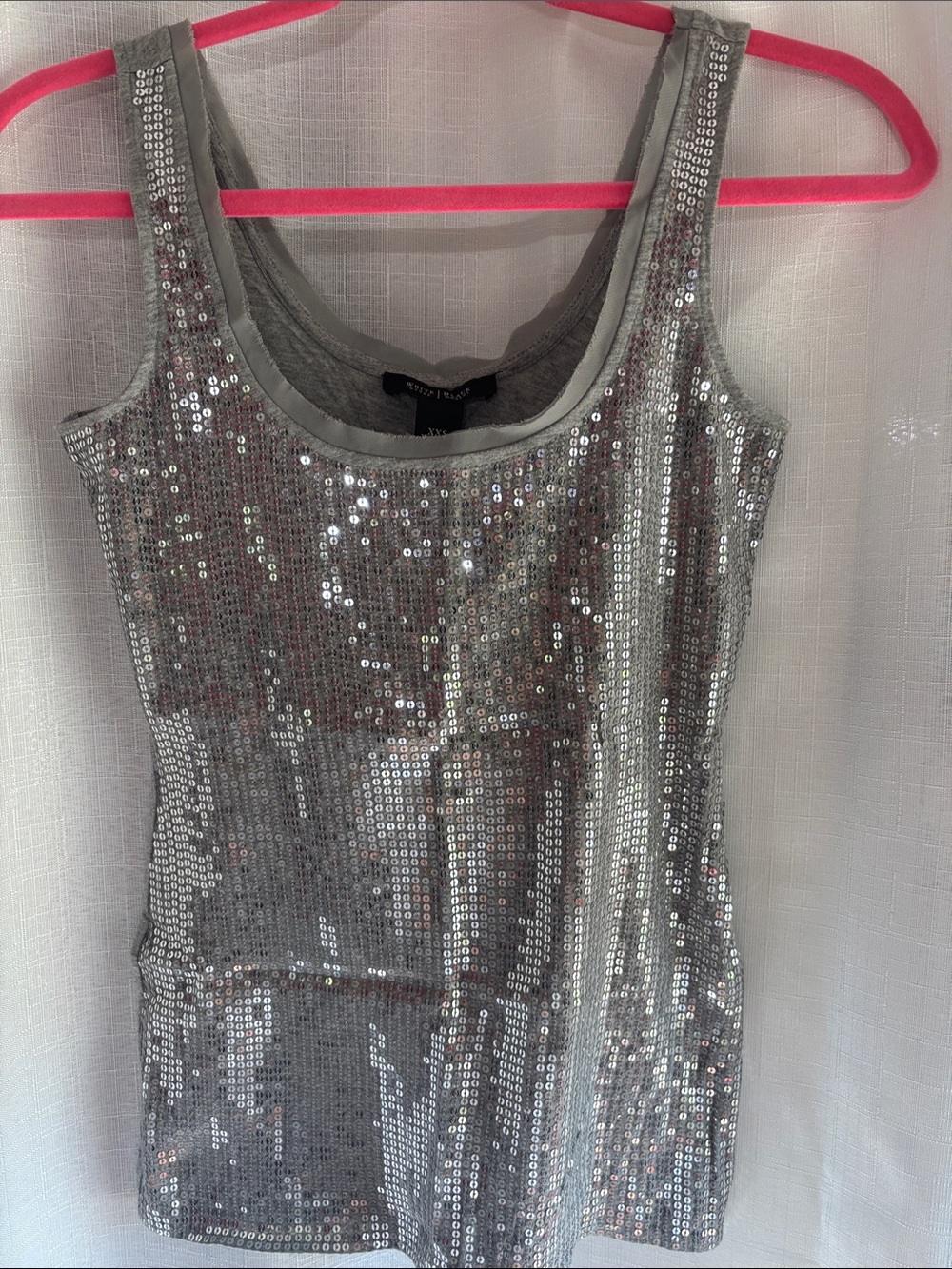 White House l  Black Market Silver Sequin Tank